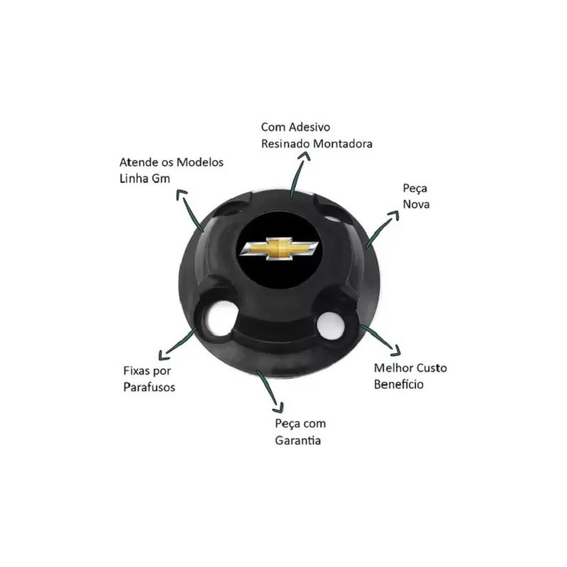 Juego Centro Rueda Fierro Corsa Celta Prisma Onix R13 14 15 Negro