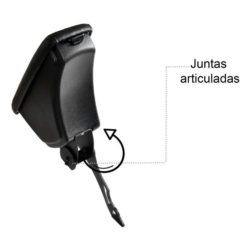 Apoya Brazo Descanso Central Fiat Siena 1996/2012 Eng Curvo Negro