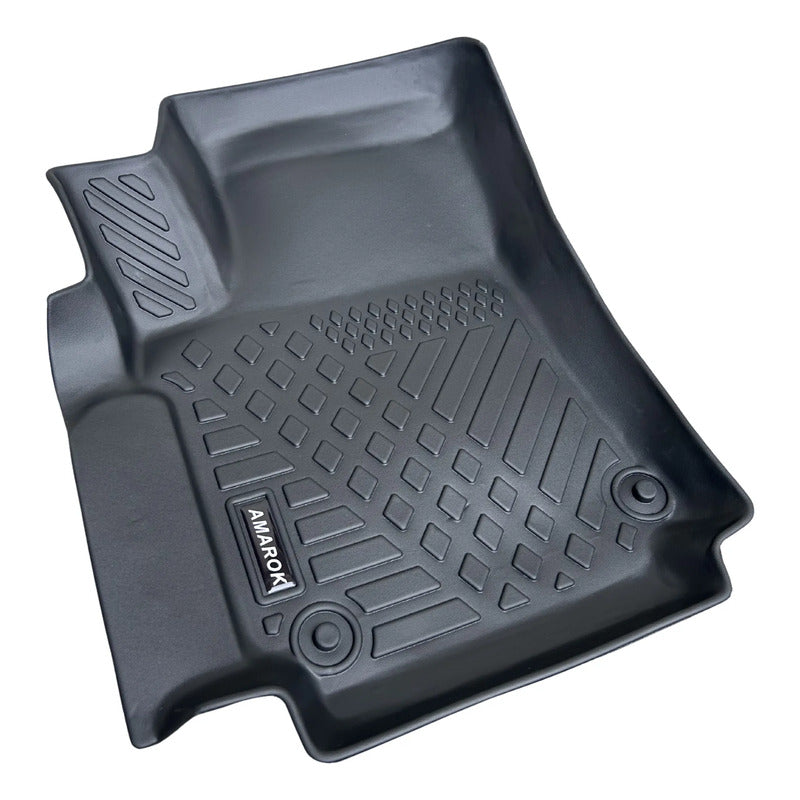 Alfombra Bandeja 3d Interior Vehiculo Vw Amarok 2010/2023 Negro