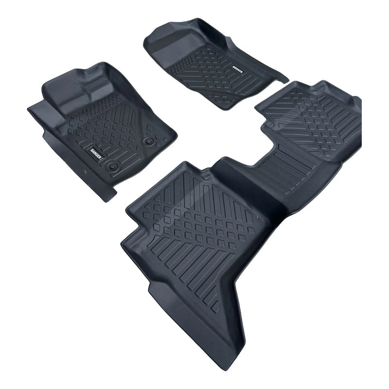 Alfombra Bandeja 3d Interior Vehiculo Vw Amarok 2010/2023 Negro