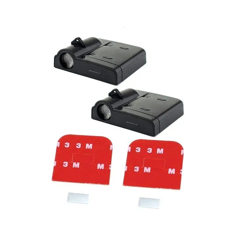 Luz De Cortesía Led Para Puertas Auto Kia Pegado A La Puerta Negro 6500k