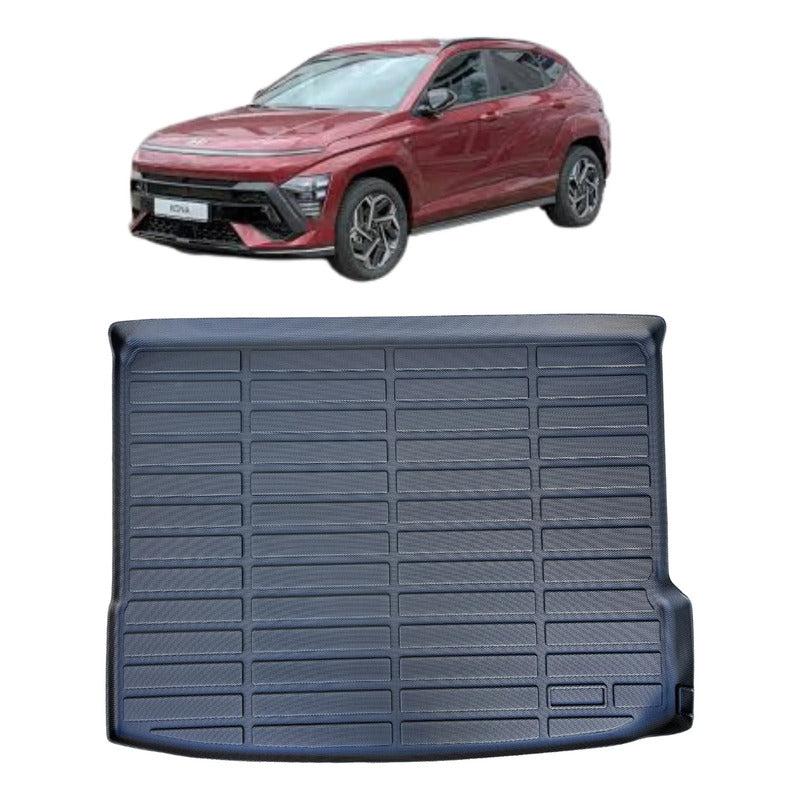 Alfombra Bandeja De Baúl En Goma Hyundai Kona/hybrid/ev 2024 Negro