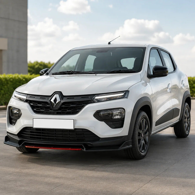 Lip Frontal Tuning Spoiler Paragolpe Renault Kwid 2018/2026 Rojo