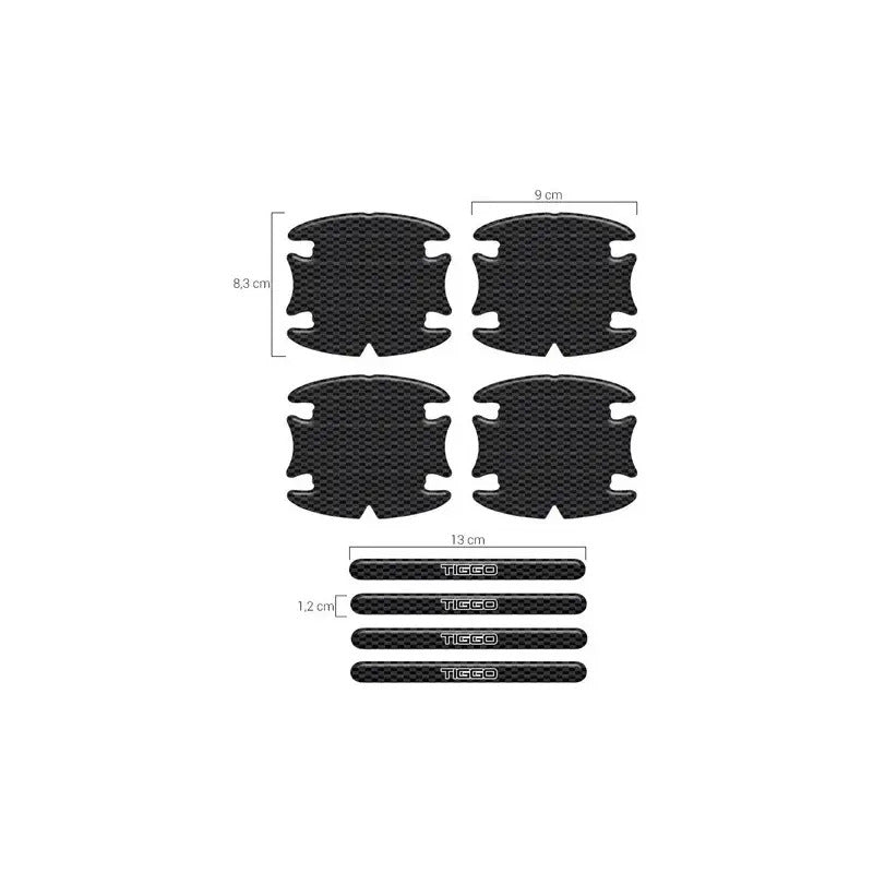 Protector De Manijas Y Pestillos Tiggo 4 Puertas Resinado