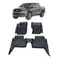 Alfombra Bandeja 3d Interior Vehiculo Vw Amarok 2010/2023 Negro