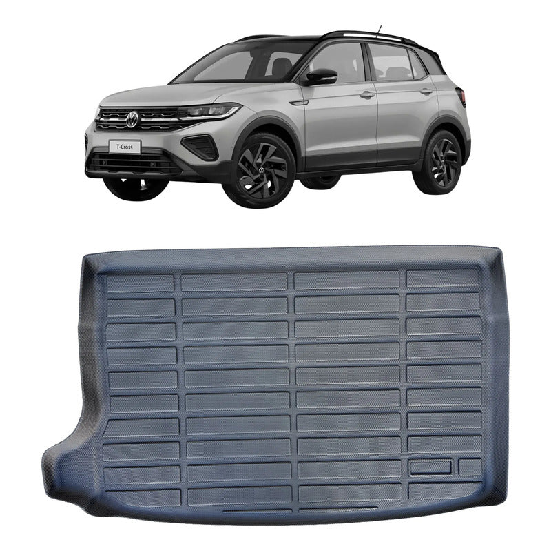 Alfombra Bandeja Baúl En Goma Volkswagen T-cross 2018/2025 Negro