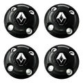 Juego Centro Rueda Fierro Renault Kwid Clio Scenic 4x100 Negro