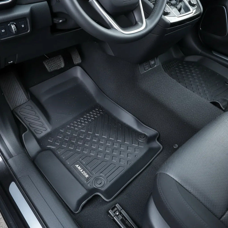 Alfombra Bandeja 3d Interior Vehiculo Vw Amarok 2010/2023 Negro