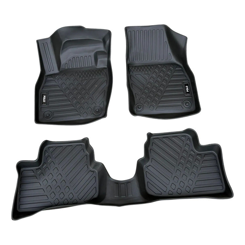 Alfombra Bandeja 3d Interior Volkswagen Polo 2018/2025 Negro