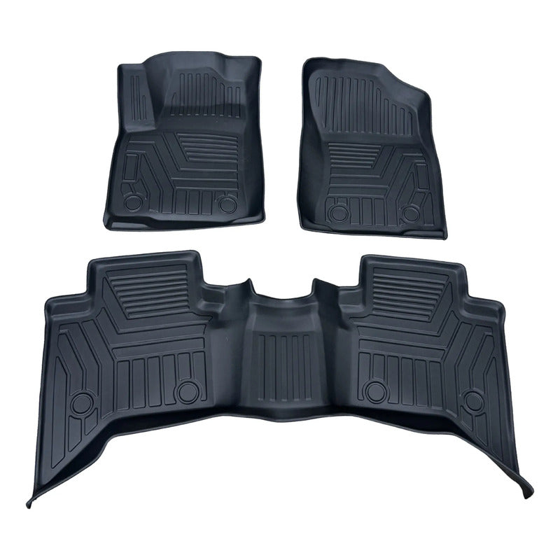 Alfombra Bandeja 3d Interior Toyota Hilux 2015/2025 Negro