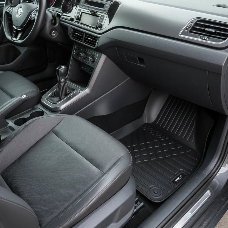 Alfombra Bandeja 3d Interior Volkswagen Polo 2018/2025 Negro