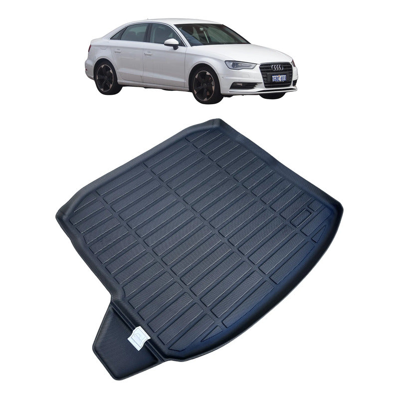 Alfombra Bandeja De Baúl En Goma Audi A3 Sedan 2015/2020 Negro