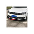 Lip Delantero Universal Negro Rojo Tuning Spoiler Paragolpe Rojo