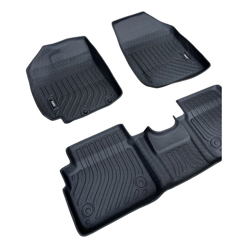 Alfombra Bandeja 3d Interior Vehículo Renault Kwid Negro