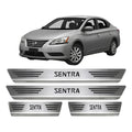 Protector De Zócalos Nissan Sentra Acero Inoxidable 4 Puerta Acero