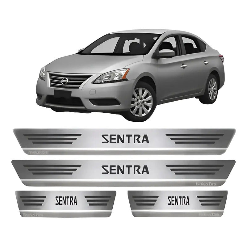 Protector De Zócalos Nissan Sentra Acero Inoxidable 4 Puerta Acero