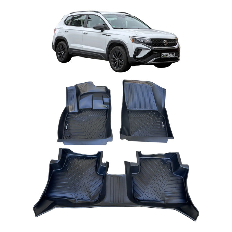 Alfombra Bandeja 3d Interior Volkswagen Taos Negro