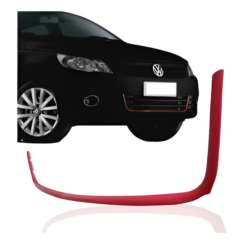 Aplique Rejilla Central Rojo Gol Saveiro G5 2009 / 2012 Rojo Brillante