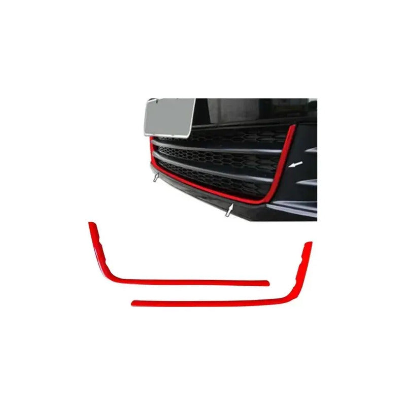 Aplique Rejilla Central Rojo Gol Saveiro G5 2009 / 2012 Rojo Brillante