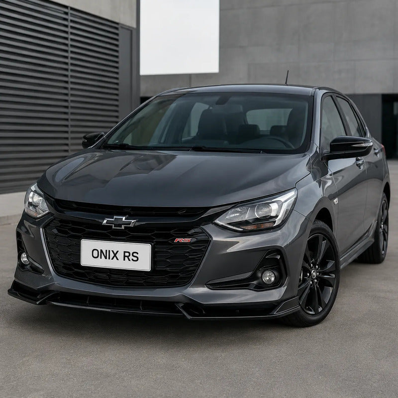 Lip Frontal Tuning Spoiler Paragolpe Onix Hatch Rs 2019/2026 Negro