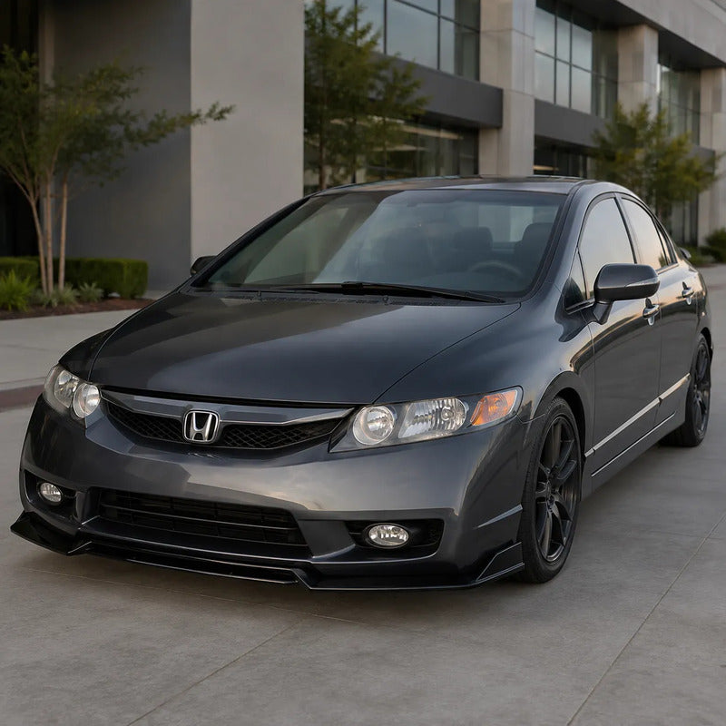 Lip Delantero Tuning Spoiler Paragolpe Honda Civic 2006/2015 Rojo