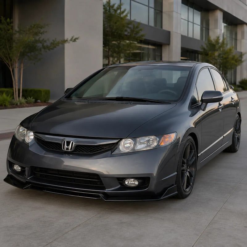Lip Delantero Tuning Spoiler Paragolpe Honda Civic 2006/2015 Negro