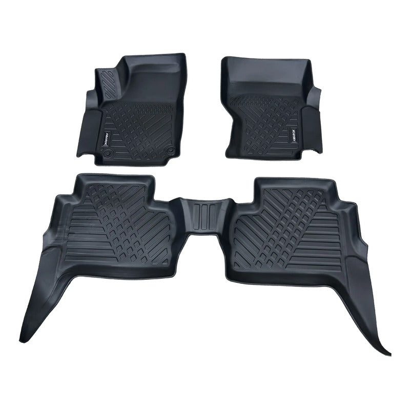Alfombra Bandeja 3d Interior Vehiculo Vw Amarok 2010/2023 Negro