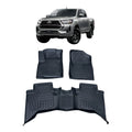Alfombra Bandeja 3d Interior Toyota Hilux 2015/2025 Negro