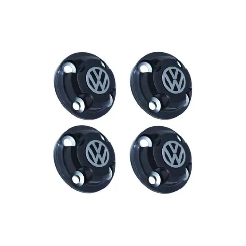 Juego Centro Rueda Fierro Gol Saveiro Parati R13 14 15 Negro