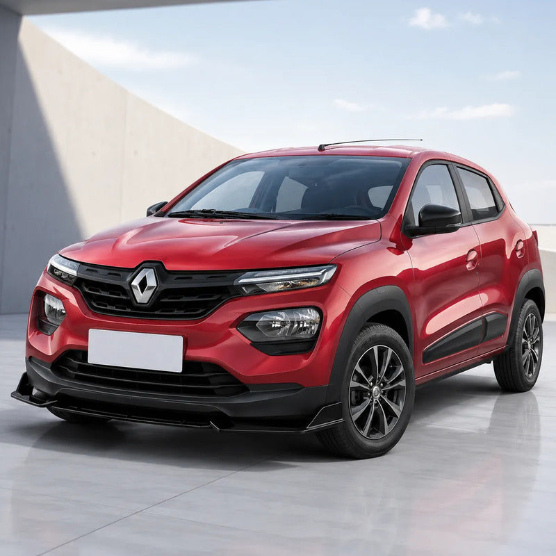 Lip Frontal Tuning Spoiler Paragolpe Renault Kwid 2018/2026 Negro