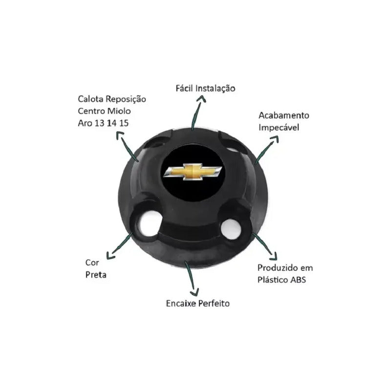 Juego Centro Rueda Fierro Corsa Celta Prisma Onix R13 14 15 Negro