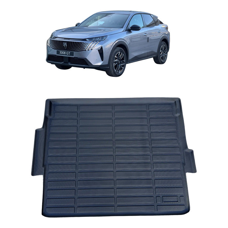 Alfombra Bandeja De Baúl En Goma Peugeot 3008 2018/2025 Negro