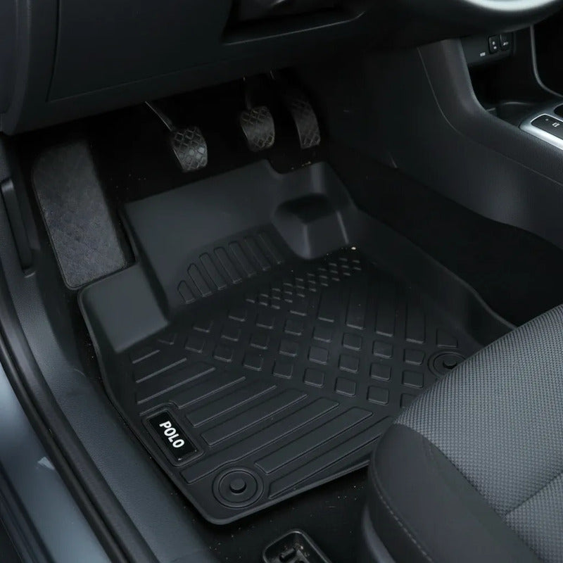 Alfombra Bandeja 3d Interior Volkswagen Polo 2018/2025 Negro
