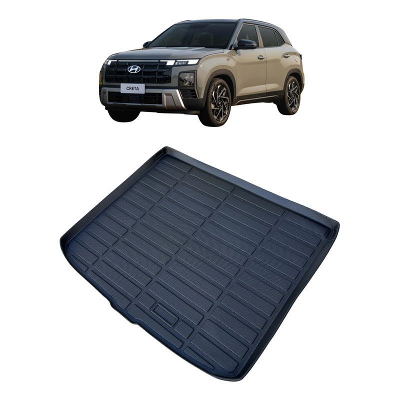 Alfombra Bandeja De Baúl En Goma Hyundai Creta 2022/2024 Negro