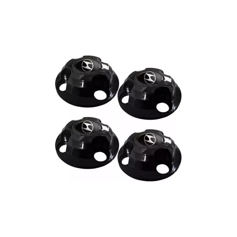 Juego Centro Rueda Fierro Hyundai Hb20 Accent R13 14 15 Negro
