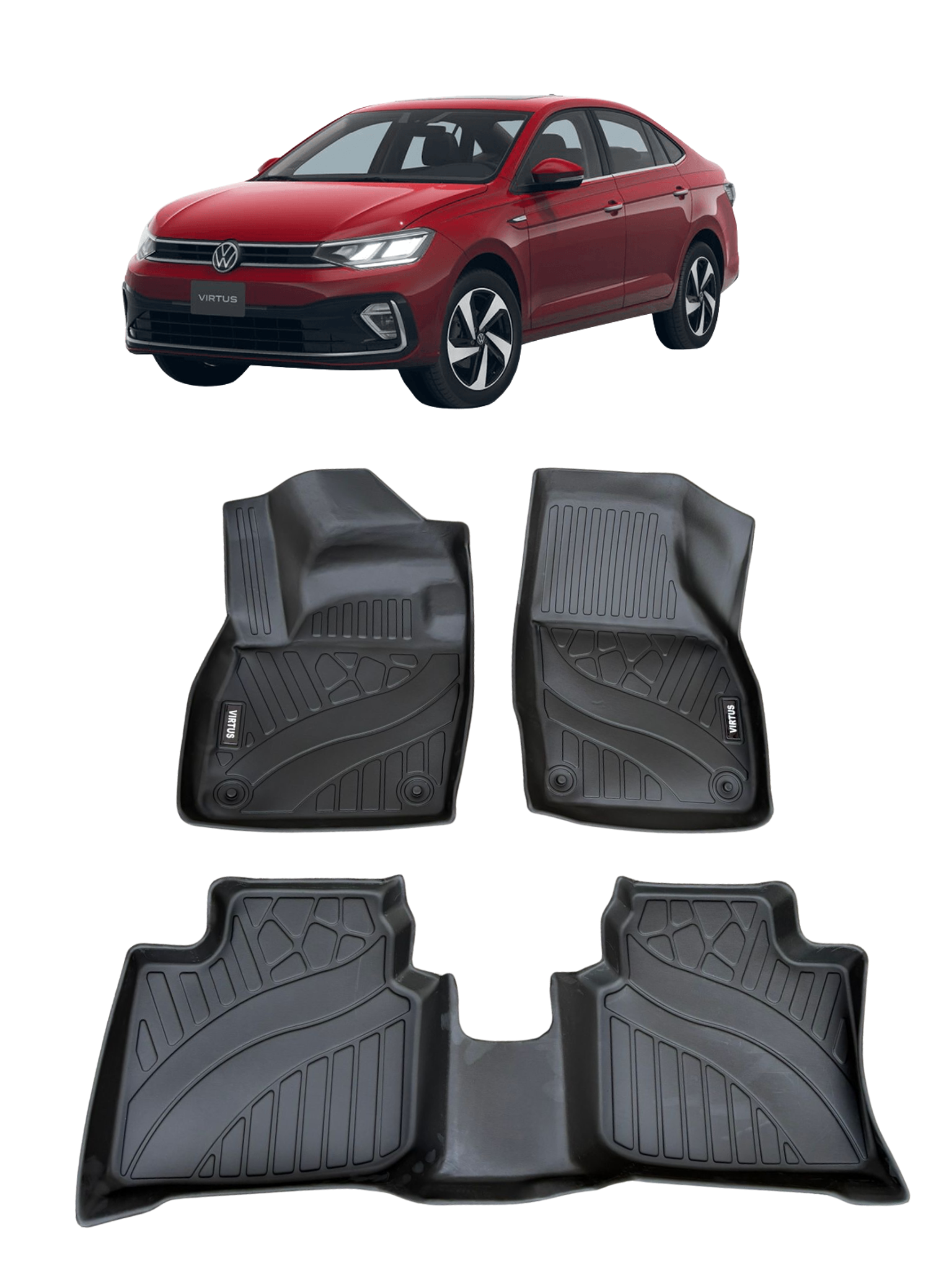 Alfombra Bandeja 3D Volkswagen Virtus 2023/2025