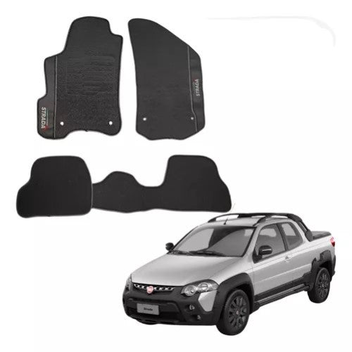 Alfombra Engomada Fiat Strada Doble Cabina 2013/2019