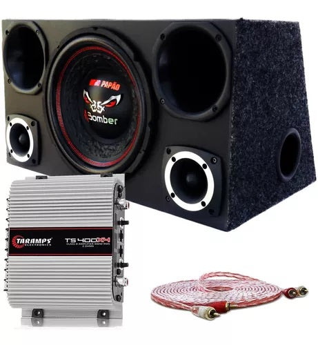 Caja Trio Bomber Bicho Papao + 2 Driver + 2 Tweeter + Modulo