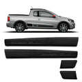 Bagueta Friso Lateral Saveiro G5 G6 G7 G8 Cabina Extendida/Simple Escrito