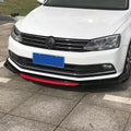 Spoiler Delantero Front Lip Negro y Rojo Universal