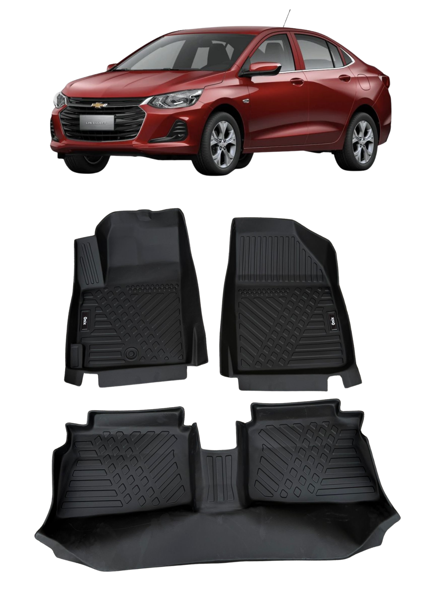 Alfombra Bandeja 3D Chevrolet Onix Plus Sedan 2019/2025