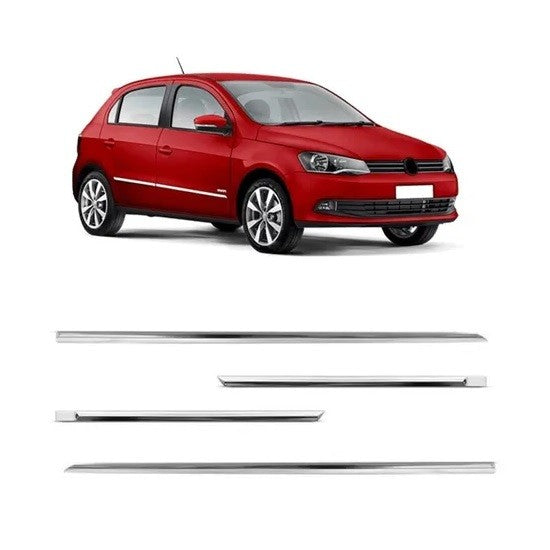 Bagueta Friso Lateral Gol Fox CrossFox Suran Cromado