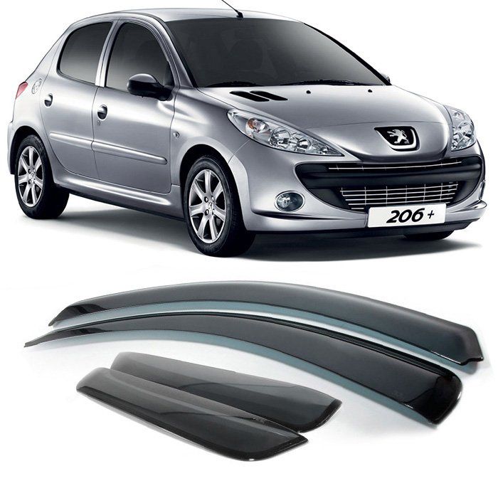 Gotero Deflector de Lluvia Peugeot 206 207 4 Puertas