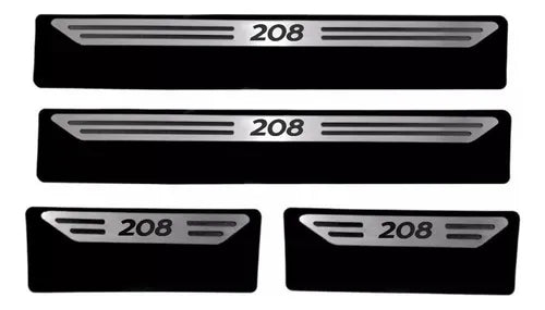 Cubre Zócalo Acero Inoxidable Peugeot 208 2012/2020 Puertas