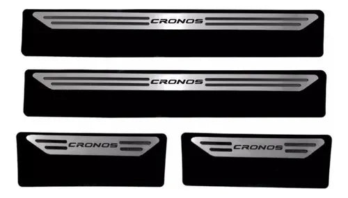 Cubre Zócalo Acero Inoxidable Fiat Cronos 4 Puertas