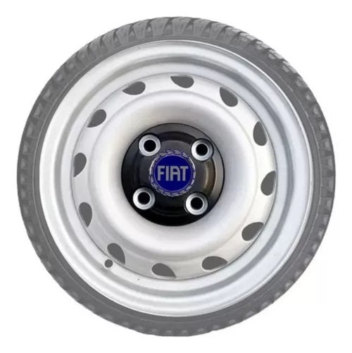 Centro de Llanta de Fierro Fiat 4x100 Agarre Con Tuerca Negro