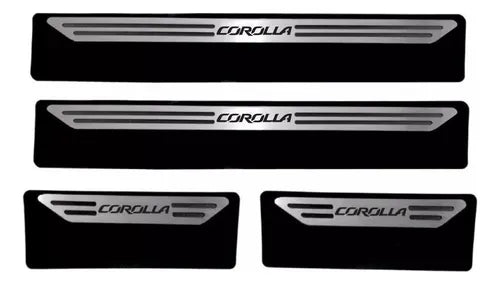 Cubre Zócalo Acero Inoxidable Toyota Corolla 4 Puertas