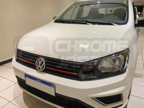 Aplique Rejilla Delantera Gol G7 G8 En Rojo