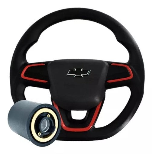 Volante Deportivo Onix Linea Chevrolet Logo Negro