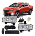 Kit Faros Camineros + Botón Modelo Original Fiat Strada 2021/2024